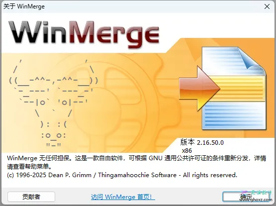 WinMerge v2.16.50 开源差异比较和合并工具